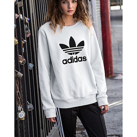 FINAL SALE NWT ADIDAS ORIGINAL TREFOIL SWEATSHIRTS - Picture 3 of 7